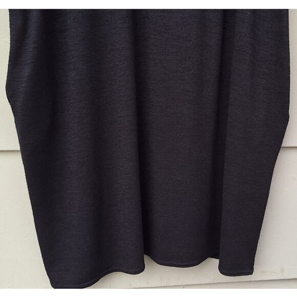 Wilfred Free Aritzia Rayon blend Oversized Minimalist Black Tunic Top Dress  M/L - Picture 9 of 10